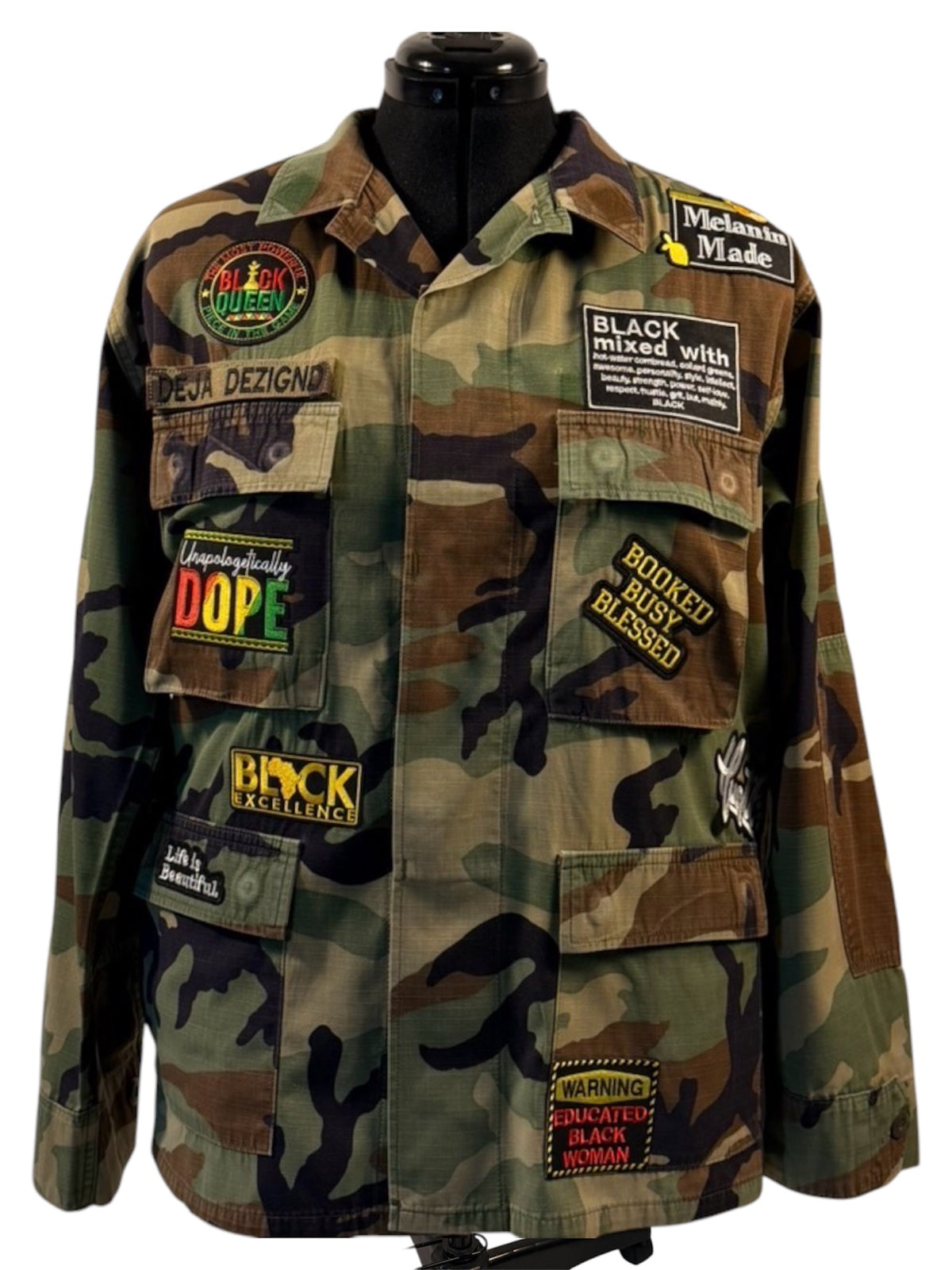 Sunkissed & Royal Custom Jacket - front view
